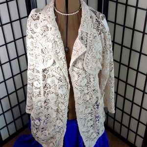 Lace Duster long creme color❤️